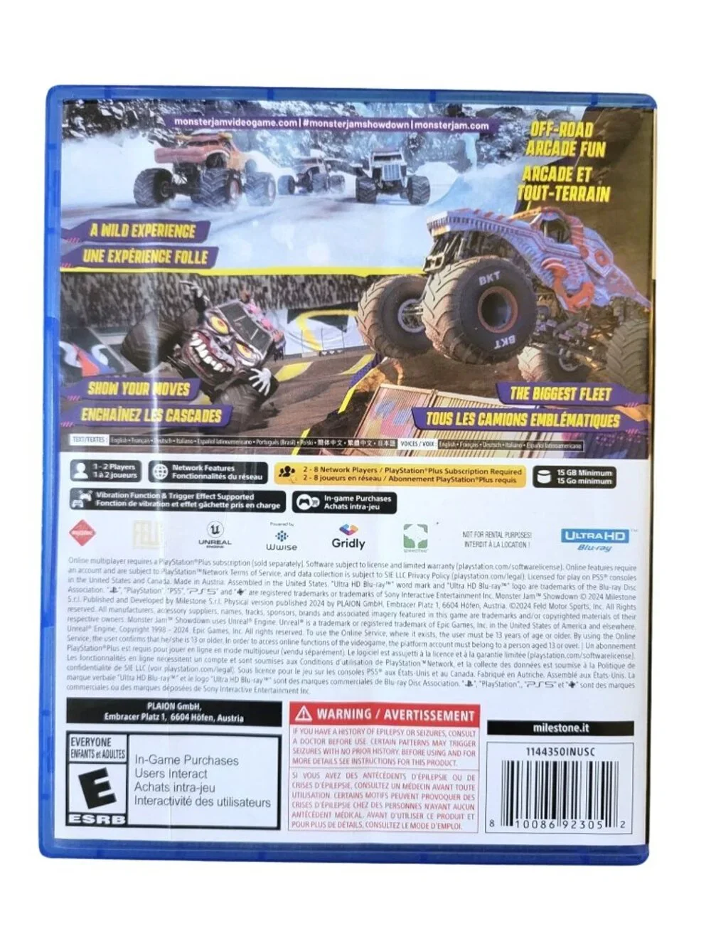 Monster Jam Showdown (Sony PlayStation 5 PS5) In Original Case Tested